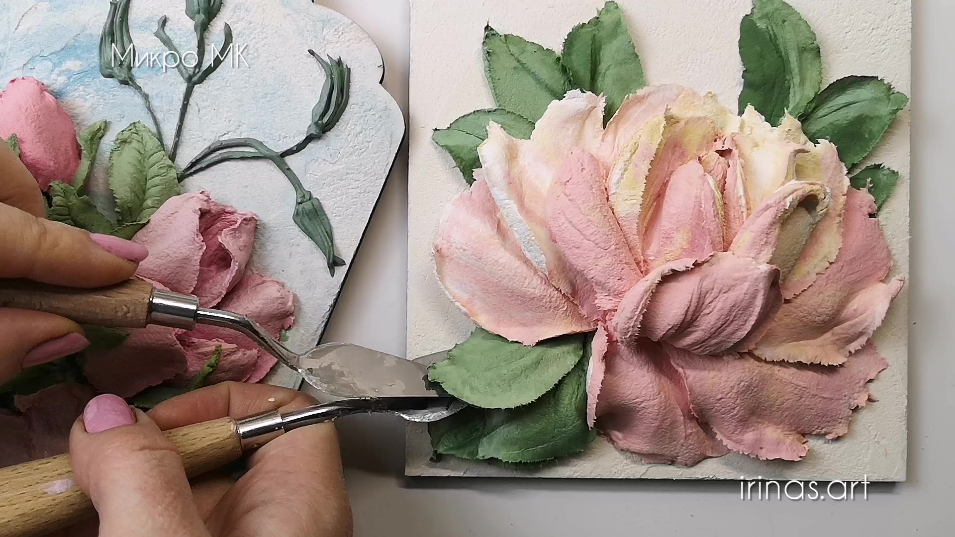Как создавалась картина с розой